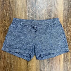 Old Navy linen blend shorts - blue Small